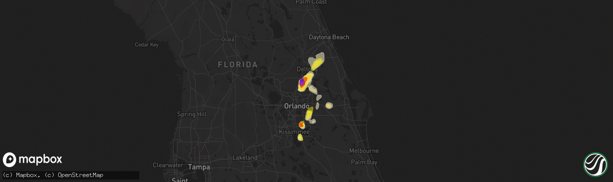 Hail map in Winter Springs, FL on May 21, 2020