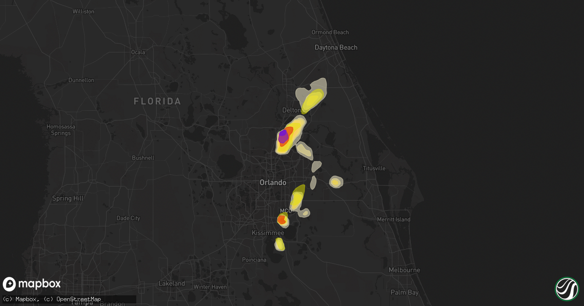 Hail map in Winter Springs, FL on May 21, 2020