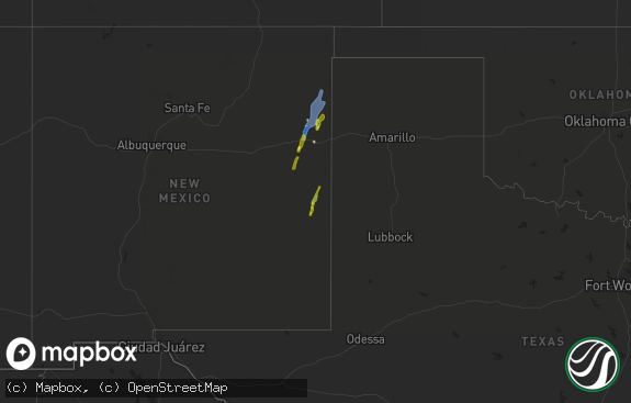 Hail map preview on 05-21-2021