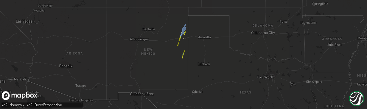 Hail map on May 21, 2021