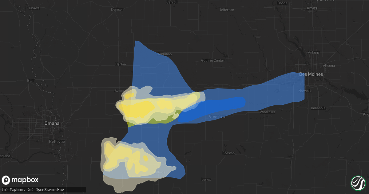 Hail map in Anita, IA on May 21, 2024