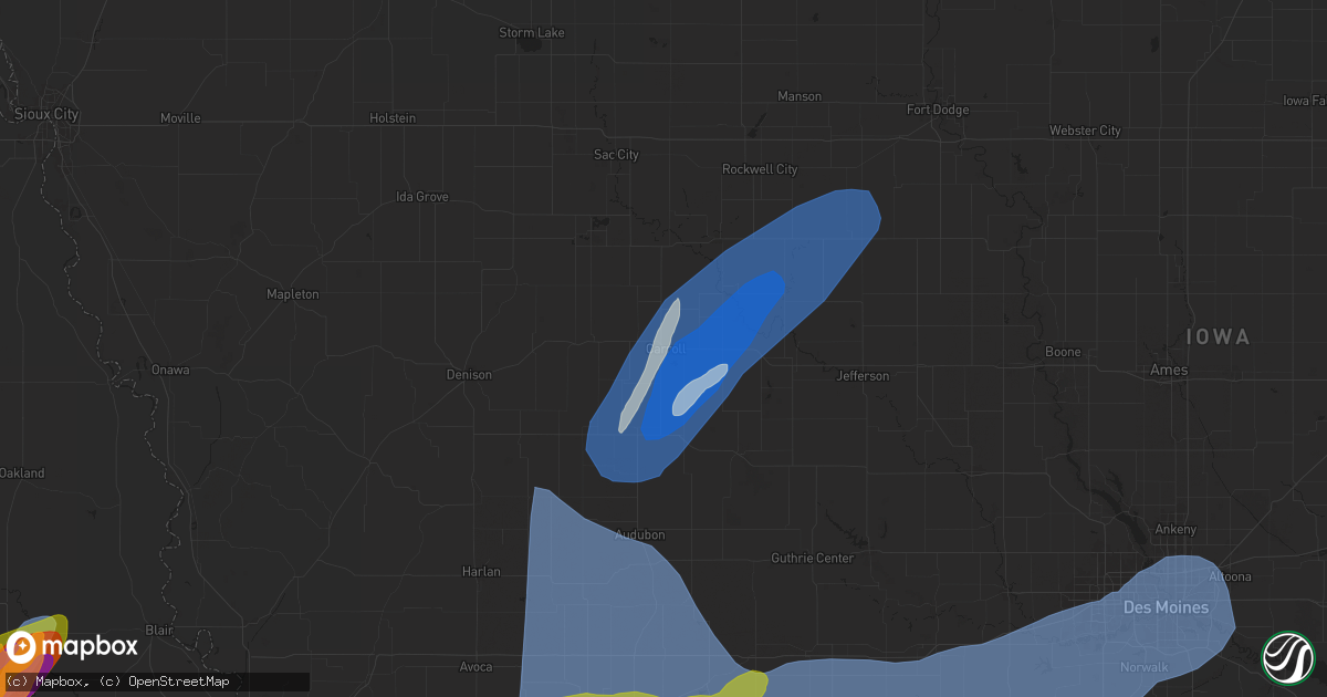 Hail map in Carroll, IA on May 21, 2024