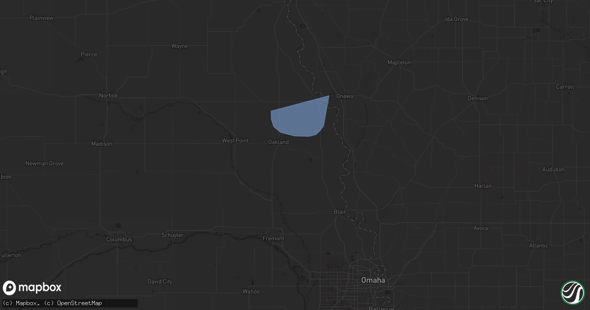 Hail map in Craig, NE on May 21, 2024