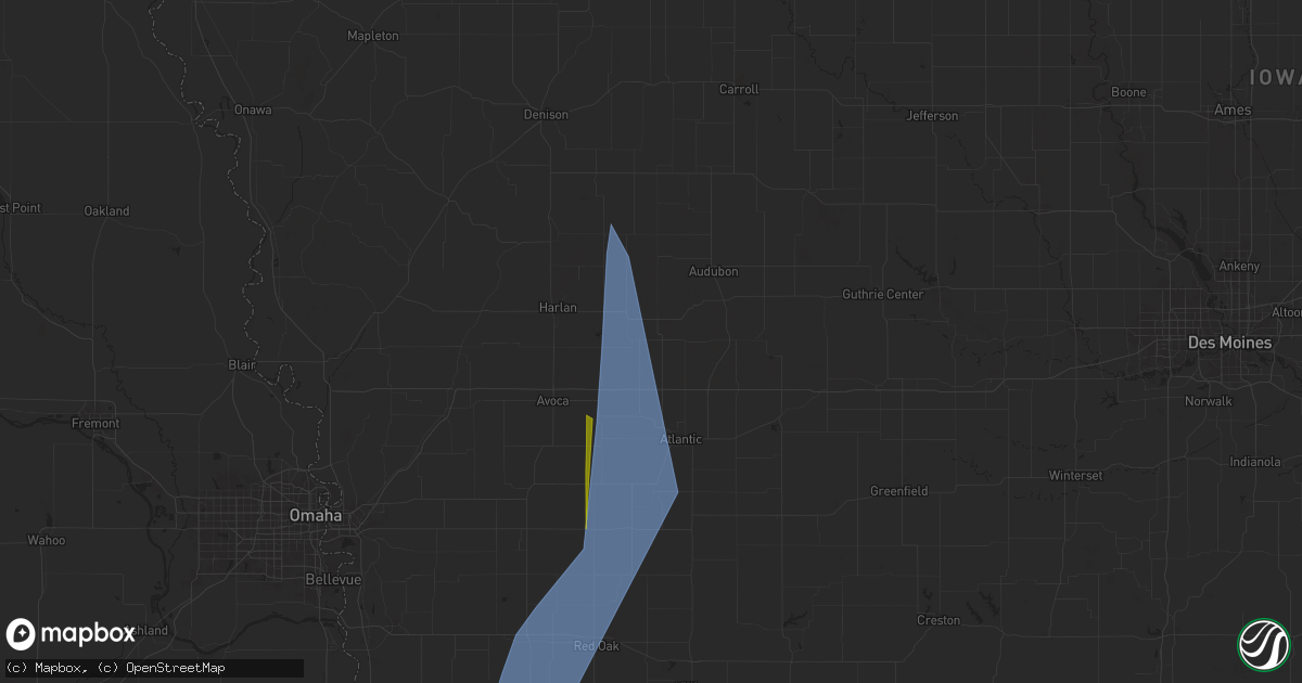 Hail map in Elk Horn, IA on May 21, 2024