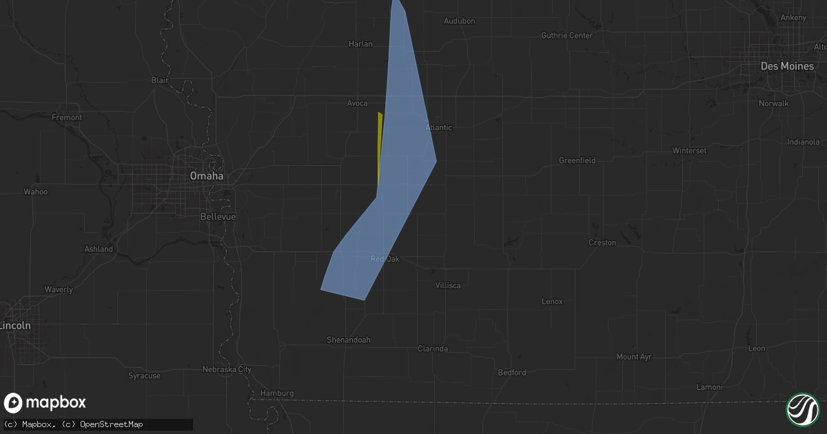 Hail map in Elliott, IA on May 21, 2024