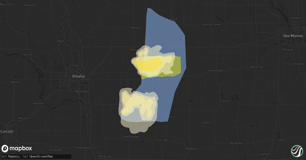 Hail map in Griswold, IA on May 21, 2024