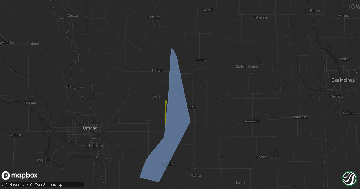 Hail map in Marne, IA on May 21, 2024