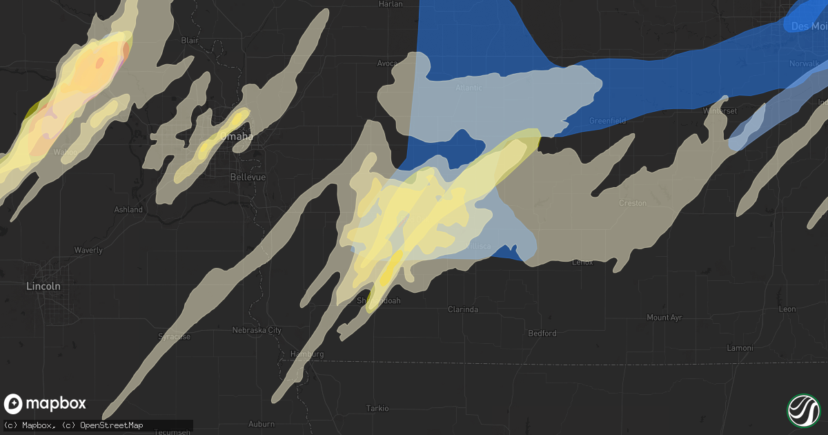 Hail map in Red Oak, IA on May 21, 2024