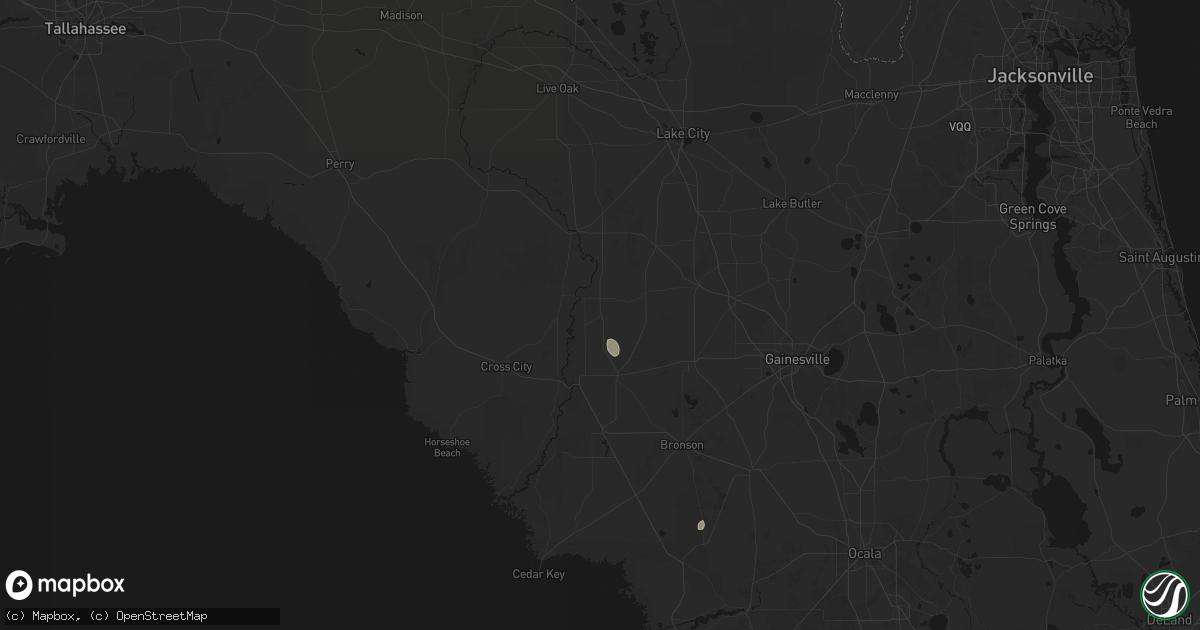 Hail map in Bell, FL on May 21, 2026