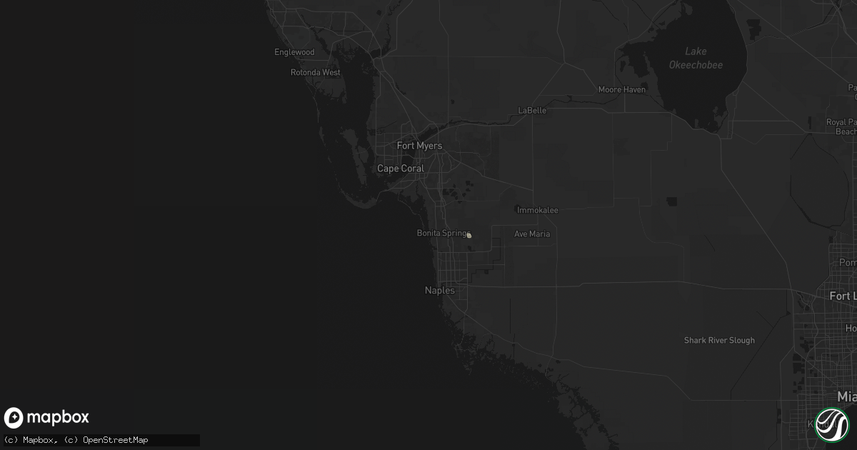 Hail map in Bonita Springs, FL on May 21, 2026