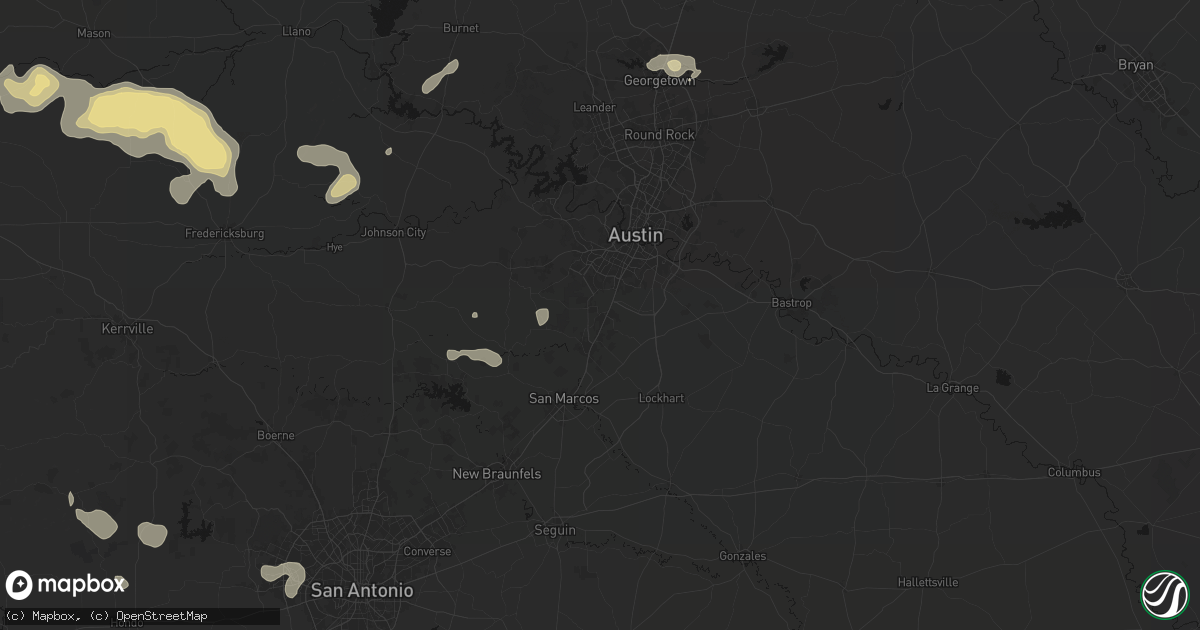 Hail map in Buda, TX on May 21, 2026