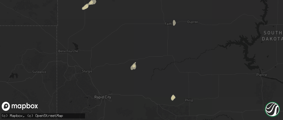 Hail map in Enning, SD on May 21, 2026
