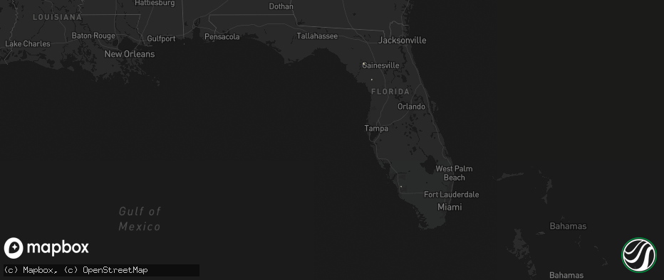 Hail map in Florida on May 21, 2026