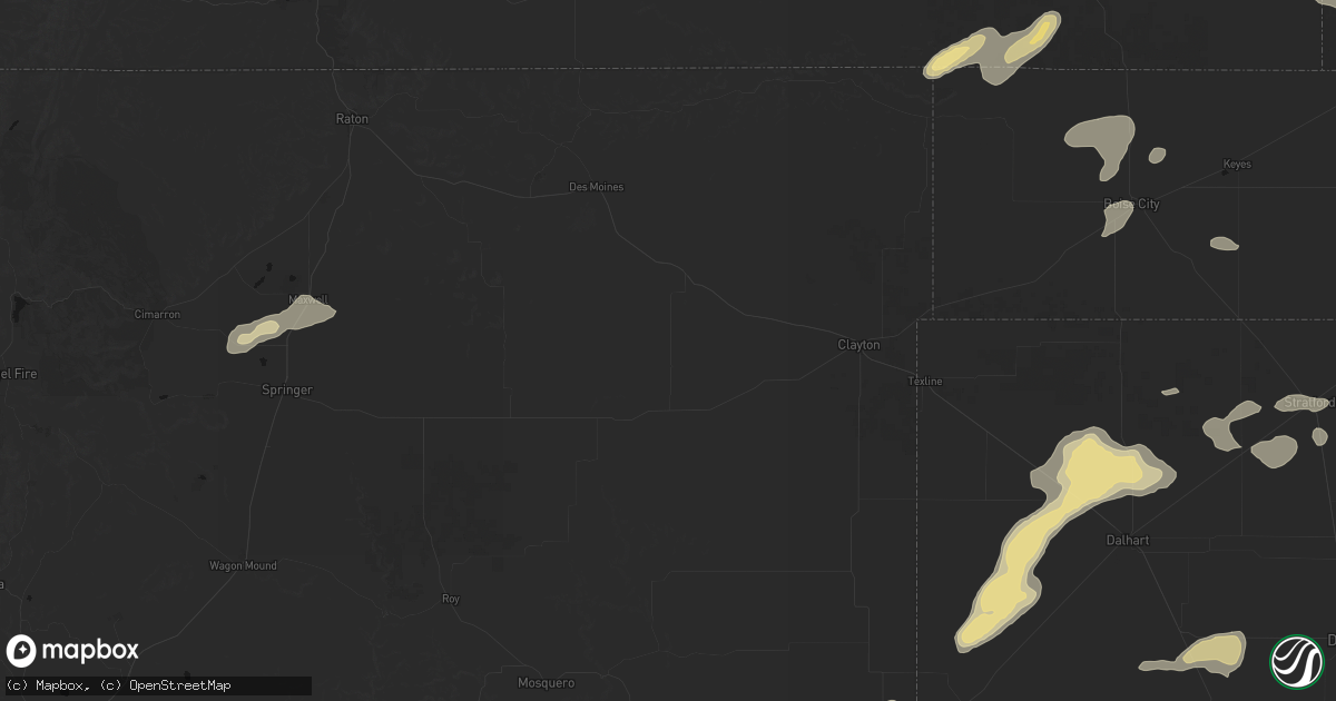 Hail map in Grenville, NM on May 21, 2026