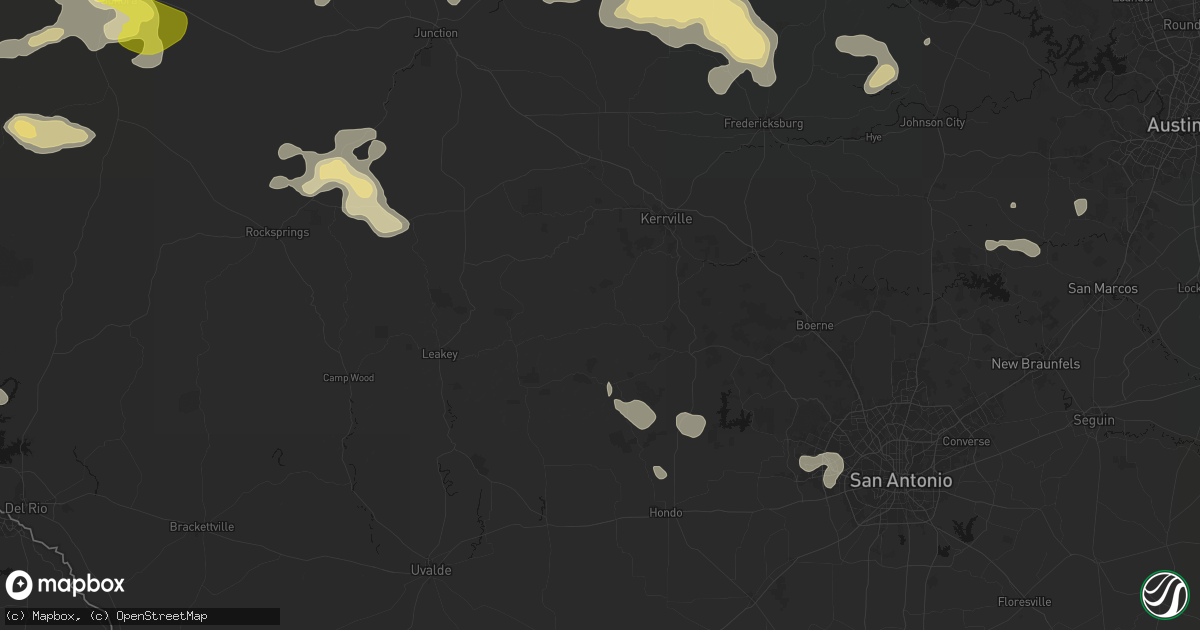 Hail map in Medina, TX on May 21, 2026