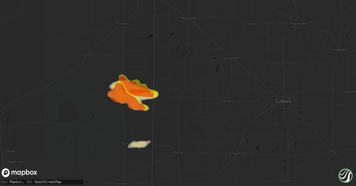 Hail map in Morton, TX on May 21, 2026