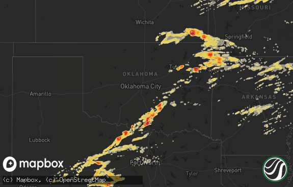 Hail map preview on 05-22-2011