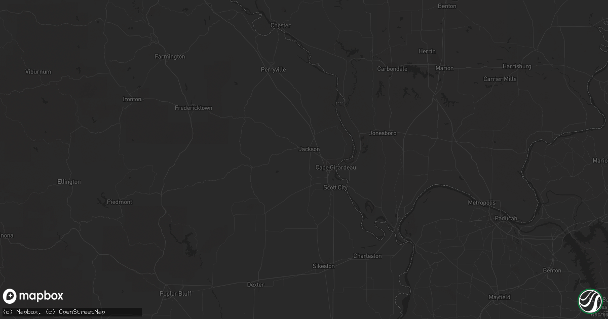 Hail map in Jamestown, ND on May 22, 2012