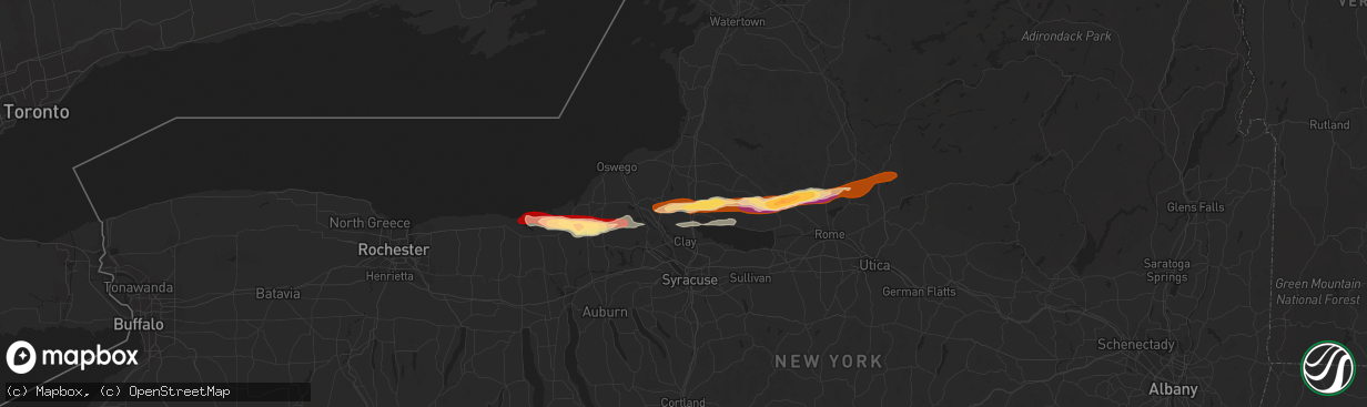 Hail map in Central Square, NY on May 22, 2013