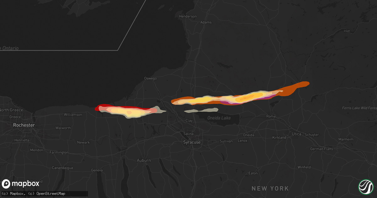 Hail map in Central Square, NY on May 22, 2013