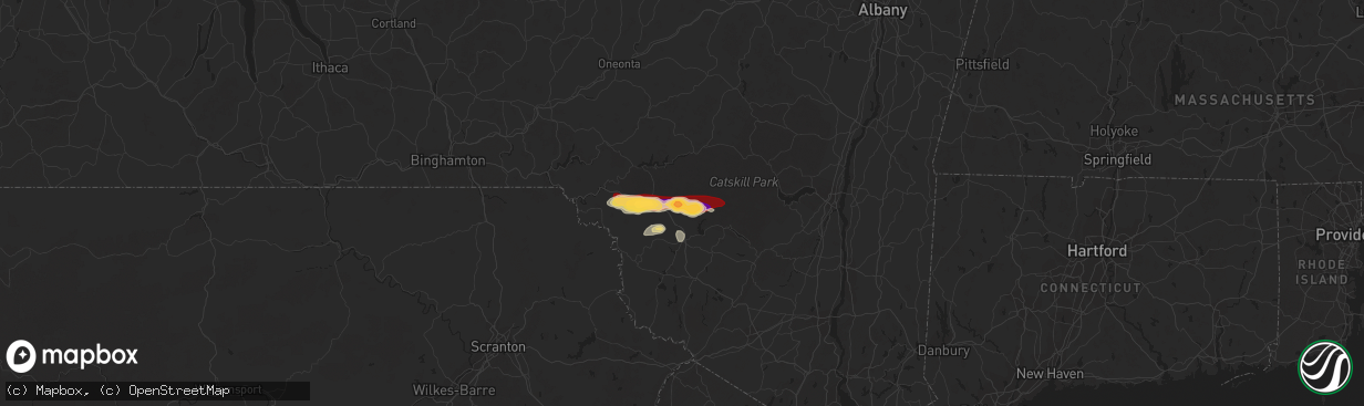 Hail map in Livingston Manor, NY on May 22, 2013