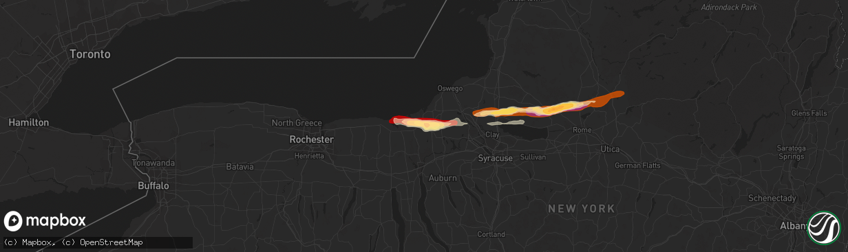 Hail map in Red Creek, NY on May 22, 2013