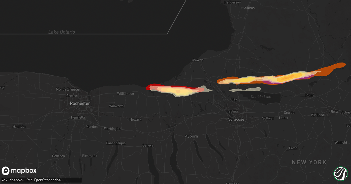 Hail map in Red Creek, NY on May 22, 2013