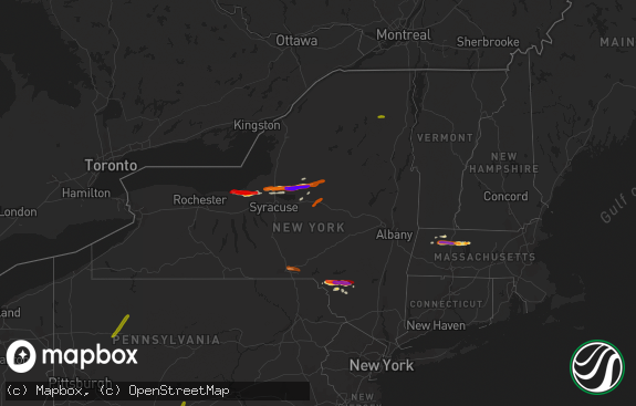 Hail map preview on 05-22-2013