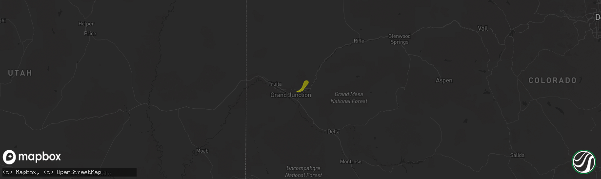 Hail map in Clifton, CO on May 22, 2015