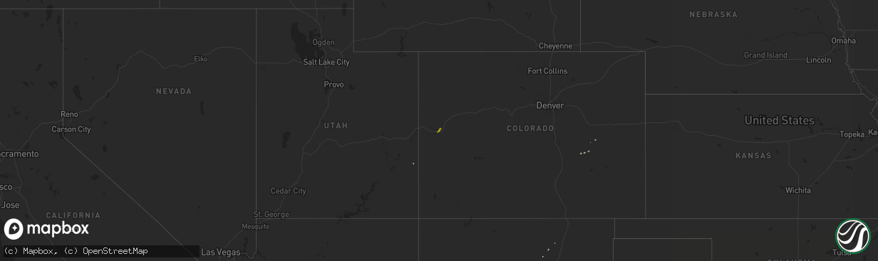 Hail map on May 22, 2015