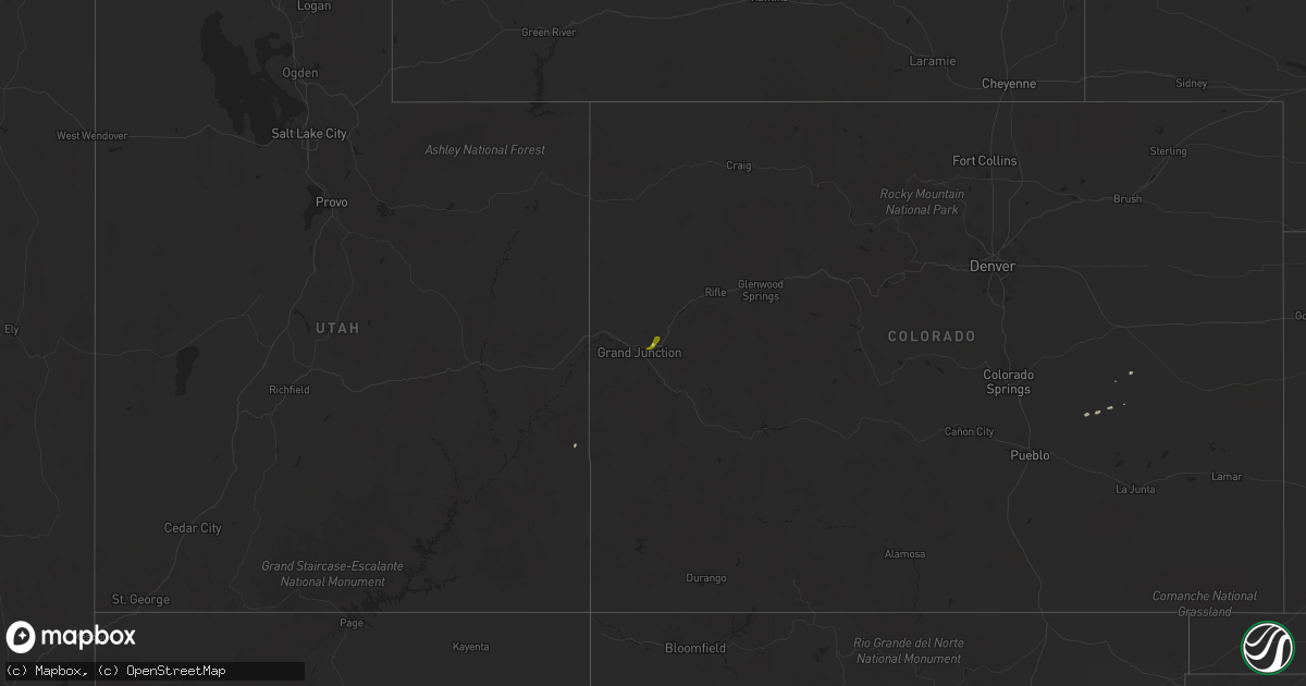 Hail map on May 22, 2015