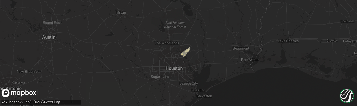 Hail map in Humble, TX on May 22, 2017