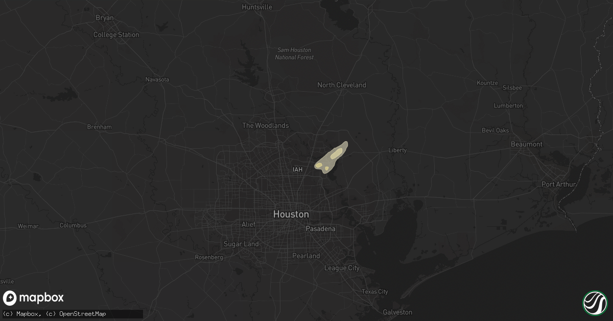 Hail map in Humble, TX on May 22, 2017