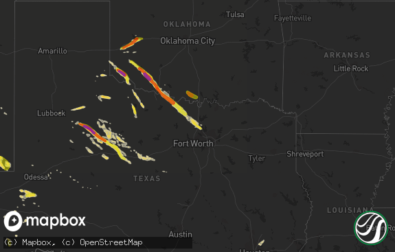 Hail map preview on 05-22-2017