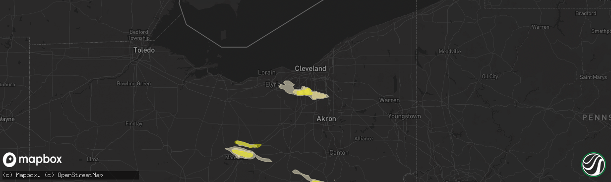 Hail map in North Royalton, OH on May 22, 2018