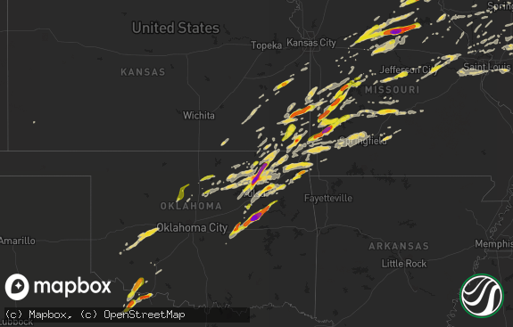 Hail map preview on 05-22-2019