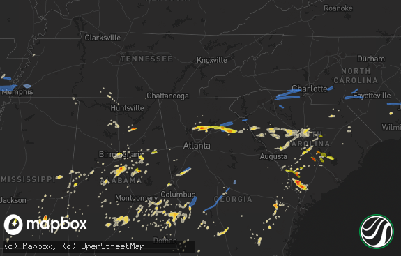 Hail map preview on 05-22-2020