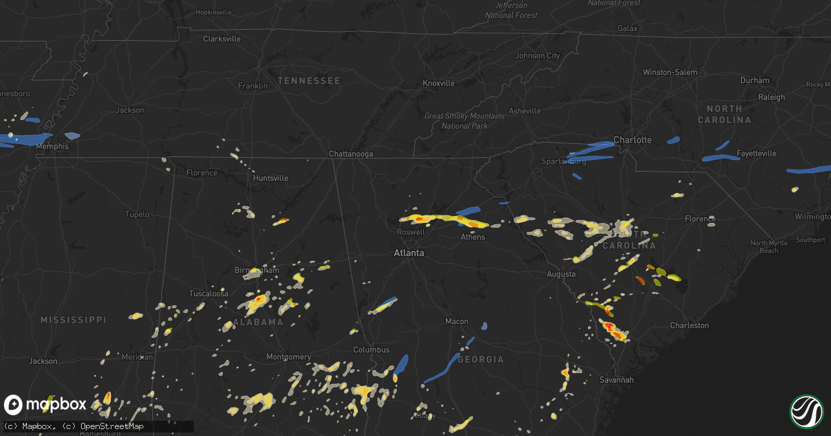 Hail map on May 22, 2020