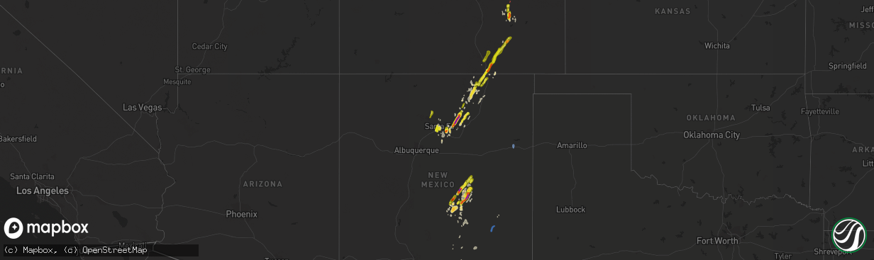 Hail map on May 22, 2021