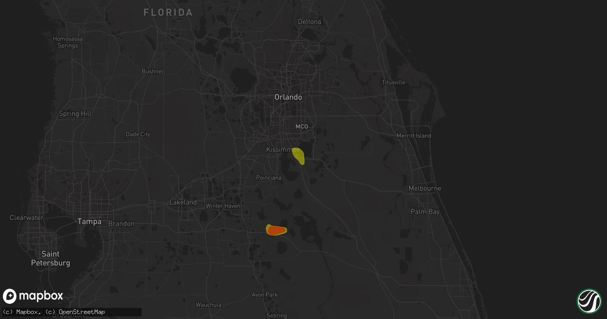 Hail map in Saint Cloud, FL on May 22, 2023