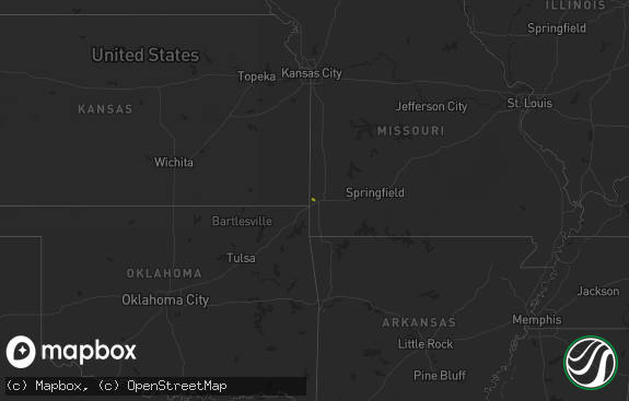 Hail map preview on 05-22-2025