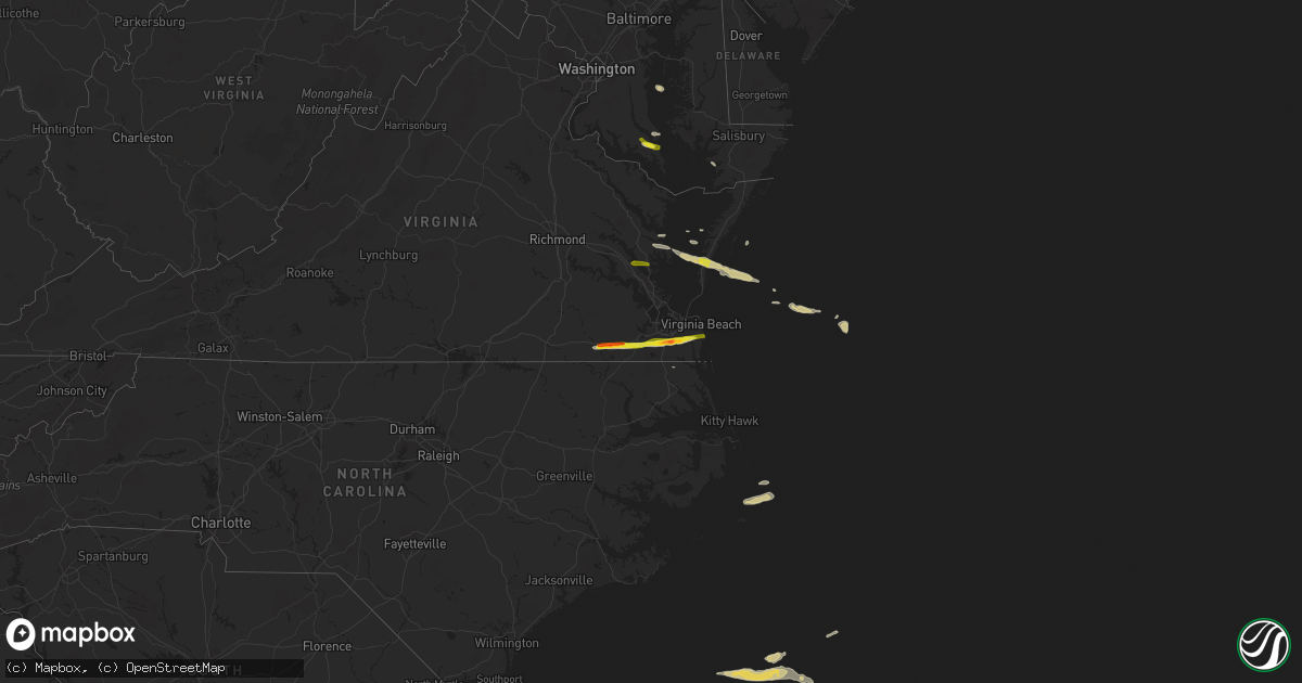 Hail map on May 22, 2025