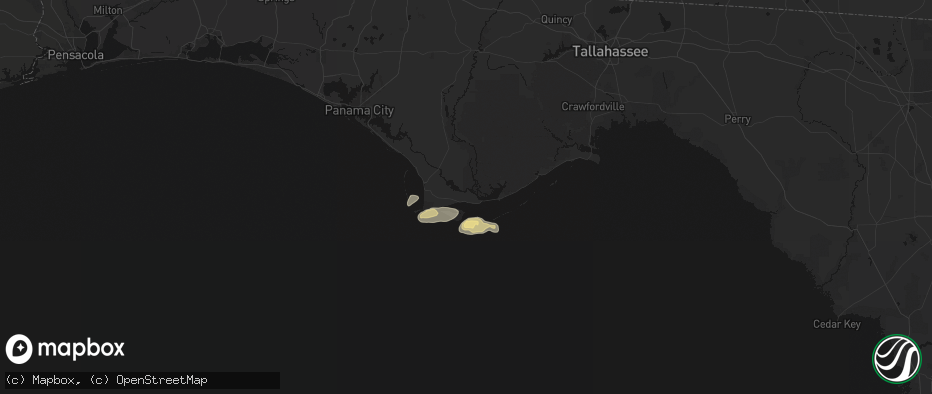 Hail map in Apalachicola, FL on May 22, 2026
