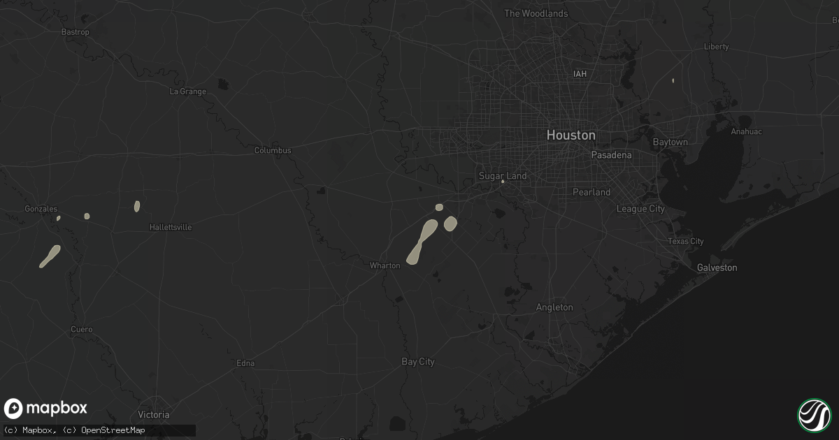 Hail map in Beasley, TX on May 22, 2026