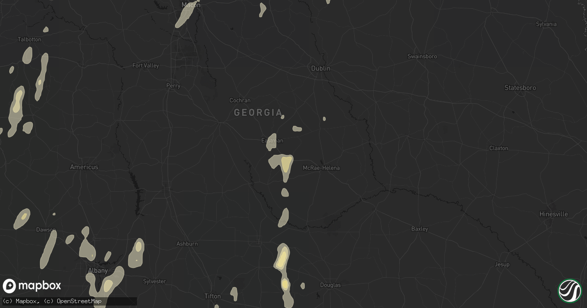 Hail map in Chauncey, GA on May 22, 2026