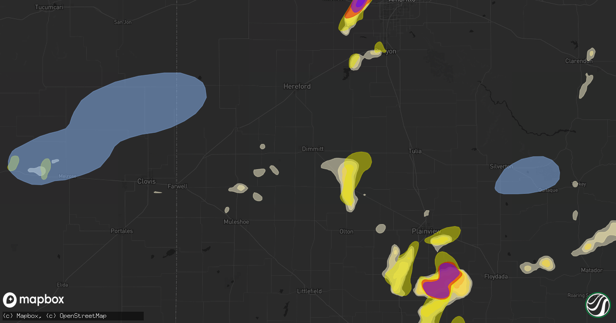 Hail map in Dimmitt, TX on May 22, 2026