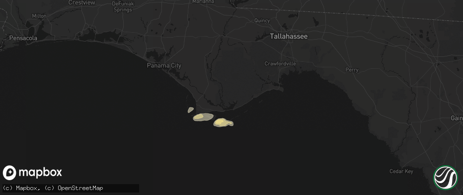 Hail map in Eastpoint, FL on May 22, 2026