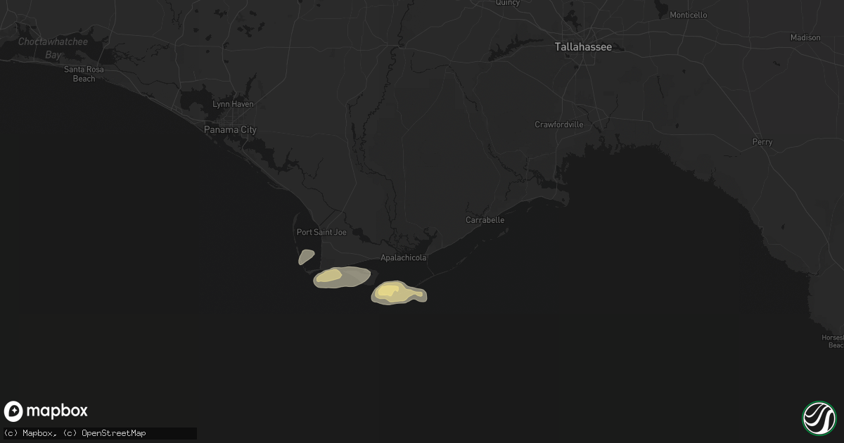 Hail map in Eastpoint, FL on May 22, 2026