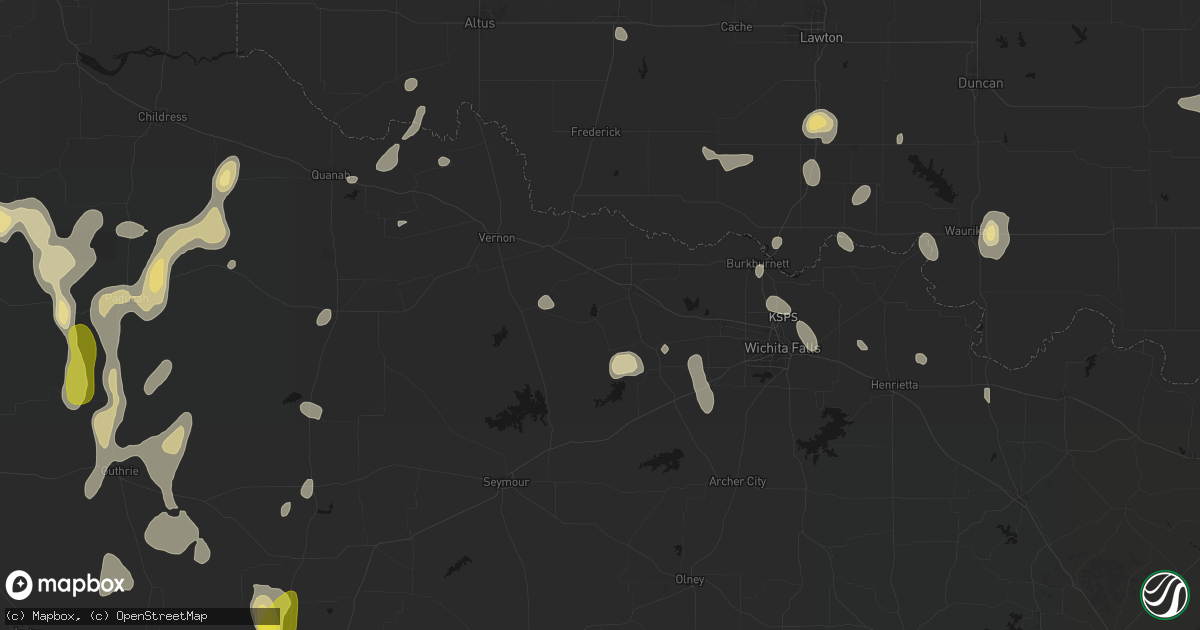 Hail map in Electra, TX on May 22, 2026