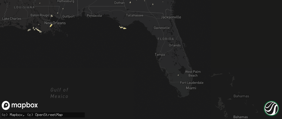 Hail map in Florida on May 22, 2026